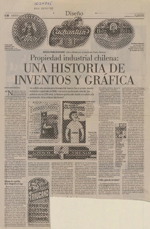 Una historia de inventos y gráfica  [artículo] Nicolás Rojas Inostroza.