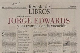 Jorge Edwards y las trampas de la vocación  [artículo] María Teresa Cárdenas