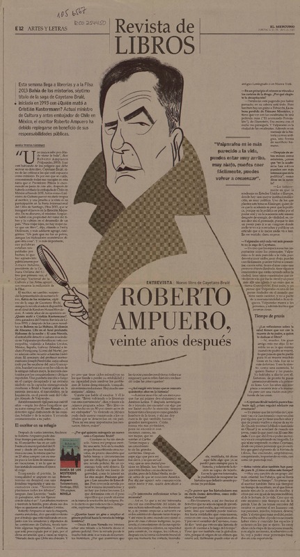 Roberto Ampuero, veinte años después  [artículo] María Teresa Cárdenas