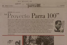 "Proyecto Parra 100"  [artículo]