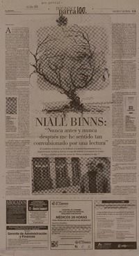 Niall Binns:"Nunca antes y nunca después me he sentido tan convulsionado por una lectura"  [artículo]