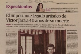 El importante legado artístico de Víctor Jara a 40 años de su muerte  [artículo] Flor Arbulú.