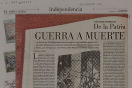 De la patria vieja a la guerra a muerte en la novela  [artículo] Pedro Pablo Guerrero.