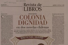 Colonia dignidad en dos novelas chilenas  [artículo] Pedro Pablo Guerrero.
