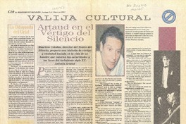 Artaud en el vértigo del silencio  [artículo] J. P.Dardel