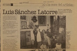 Luis Sánchez Latorre  [artículo] Eliana Avendaño.