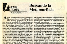 Buscando la metamorfósis  [artículo] Carlos Iturra.