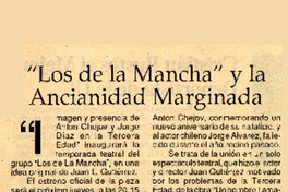 "Los de la Mancha" y la ancianidad marginada  [artículo].
