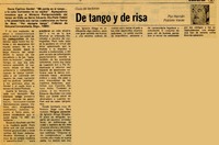 De tango y risa  [artículo] Hernán Poblete Varas.