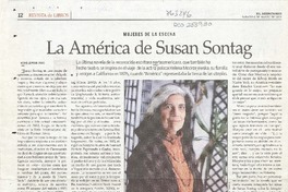 La América de Susan Sontag  [artículo] Michelle Prain.