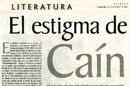 El estigma de Caín  [artículo] Iván Quezada E.