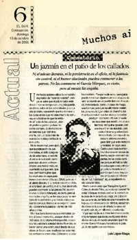 Un Jazmín en el patio de los callados  [artículo] Luis López-Aliaga.