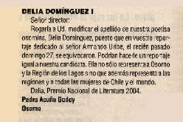 Delia Domínguez I.  [artículo]