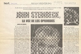 John Steinbeck, la voz de los oprimidos  [artículo] Alfredo Bryce Echenique