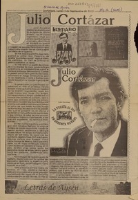 Julio Cortázar  [artículo].