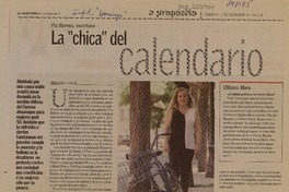 La "Chica" del calendario (entrevista)  [artículo] Fernanda García