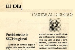 Presidente de la Sech regional  [artículo]Benjamín León.