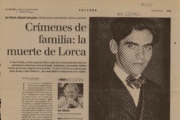 Crímenes de familia, la muerte de Lorca  [artículo]Andrés Gómez Bravo.