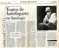 Teatro de Antofagasta en Santiago  [artículo] Agustín Letelier.