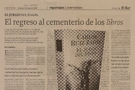 El regreso al cementerio de los libros  [artículo]Tito Matamala.