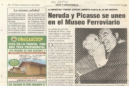 Neruda y Picasso se unen en el Museo Ferroviario  [artículo].