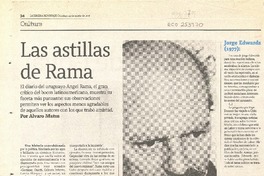 Las astillas de Rama  [artículo]Alvaro Matus.
