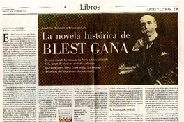 La novela histórica de Blest Gana  [artículo] Juan Luis Ossa Santa Cruz.