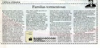 Familias tormentosas  [artículo] Patricia Espinosa.