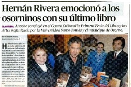 Hernán Rivera emocionó a los osorninos con su último libro  [artículo] David Muñoz Muñoz.