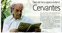 Nieto de Parra viajará a recibir el Cervantes  [artículo].