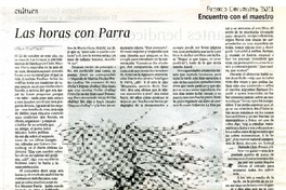 Las horas con Parra  [artículo] Leila Guerriero.