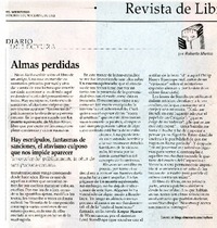 Almas perdidas  [artículo] Roberto Merino.
