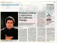 Reúnen crónicas y entrevistas a Hugo Hidalgo  [artículo] Javier García.