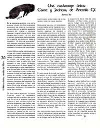 Una catástrofe única: Carne y jacintos, de Antonio Gil  [artículo] Antonia Viu.
