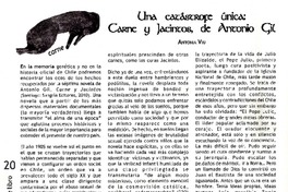 Una catástrofe única: Carne y jacintos, de Antonio Gil  [artículo] Antonia Viu.