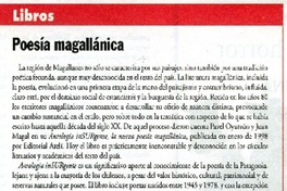 Poesía magallánica  [artículo] Alejandro Lavquén.