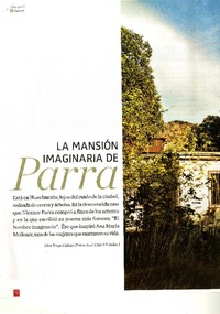 La mansión imaginaria de Parra  [artículo] Diego Zúñiga.