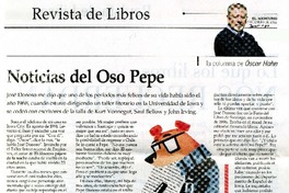 Noticias del Oso Pepe  [artículo] Óscar Hahn.