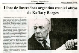 Libro de ilustradora argentina reunirá obras de Kafka y Borges  [artículo].