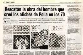 Rescatan la obra del hombre que creó los afiches de Polla en los 70  [artículo] Jazmín Lolas E.