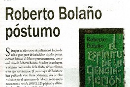 Roberto Bolaño póstumo  [artículo] Ramiro Rivas.