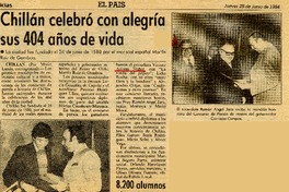 Chillán celebró con alegría sus 404 años de vida.  [artículo]