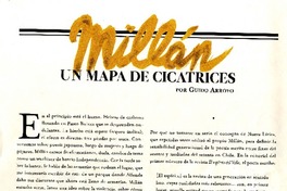 Millán : un mapa de cicatrices  [artículo] Guido Arroyo.