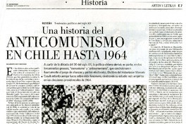 Una historia del anticomunismo en Chile hasta 1964  [artículo] Alejandro San Francisco.