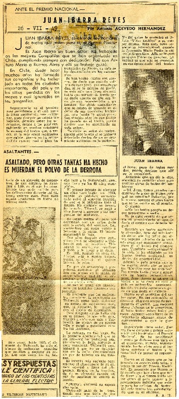 Juan Ibarra Reyes  [artículo] Antonio Acevedo Hernández.
