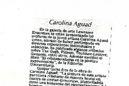Carolina Aguad  [artículo] Waldemar Sommer.