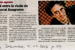 Dinero, celos y un agente, la novela real entre la viuda de Bolaño y editorial Anagrama [artículo] :