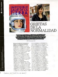 Grietas de la normalidad  [artículo]Romina Reyes; [fotografía por] Alberto Sierra.