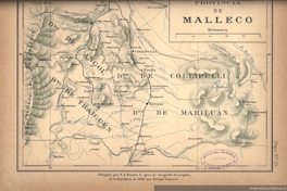 Provincia de Malleco, hacia 1885.