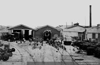 Estación de Caldera, hacia 1900.